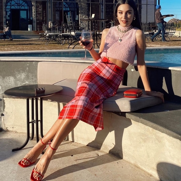 Zara plaid midi skirt - Picture 3 of 14